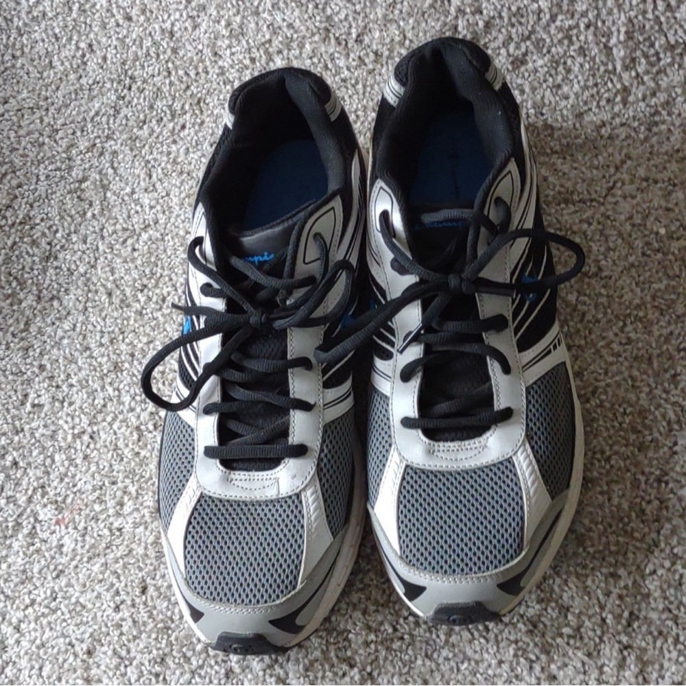 Champion Gray Low Top Running Sneakers Men's 15 EUC - Picture 2 of 6